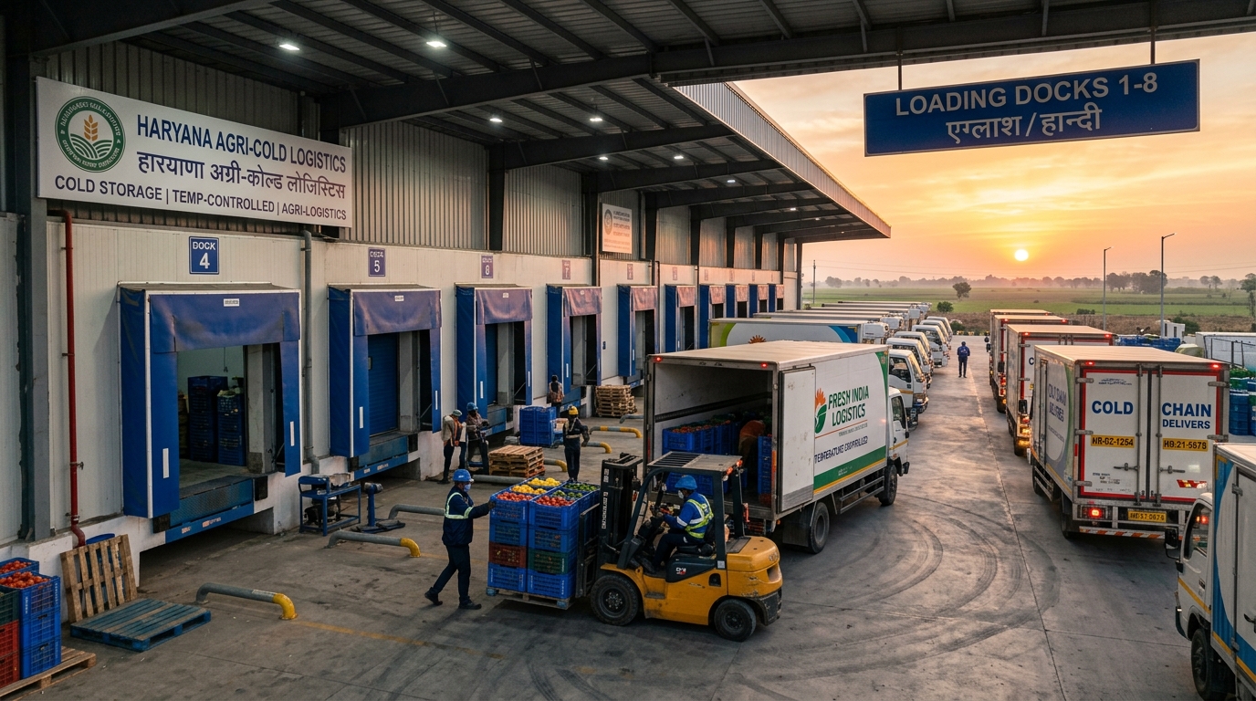 Cold Chain Loading Bay and Trucks