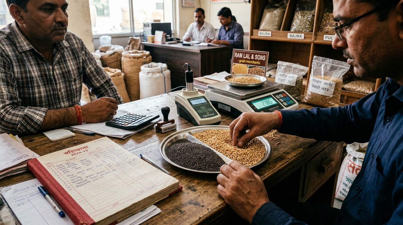 Mandi Grain Quality Testing and Weighment